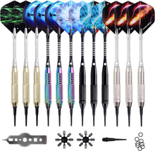 WIN.MAX Dartpfeile Softdarts Set 12 Stück 18g Profi Kunststoffspitze
