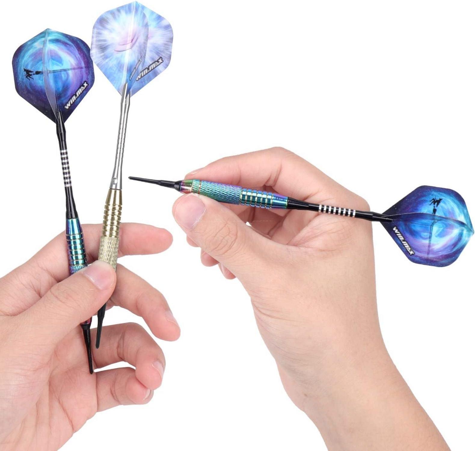 Dartpfeile 12 Stück Soft Darts Set 18g Professionelles Design