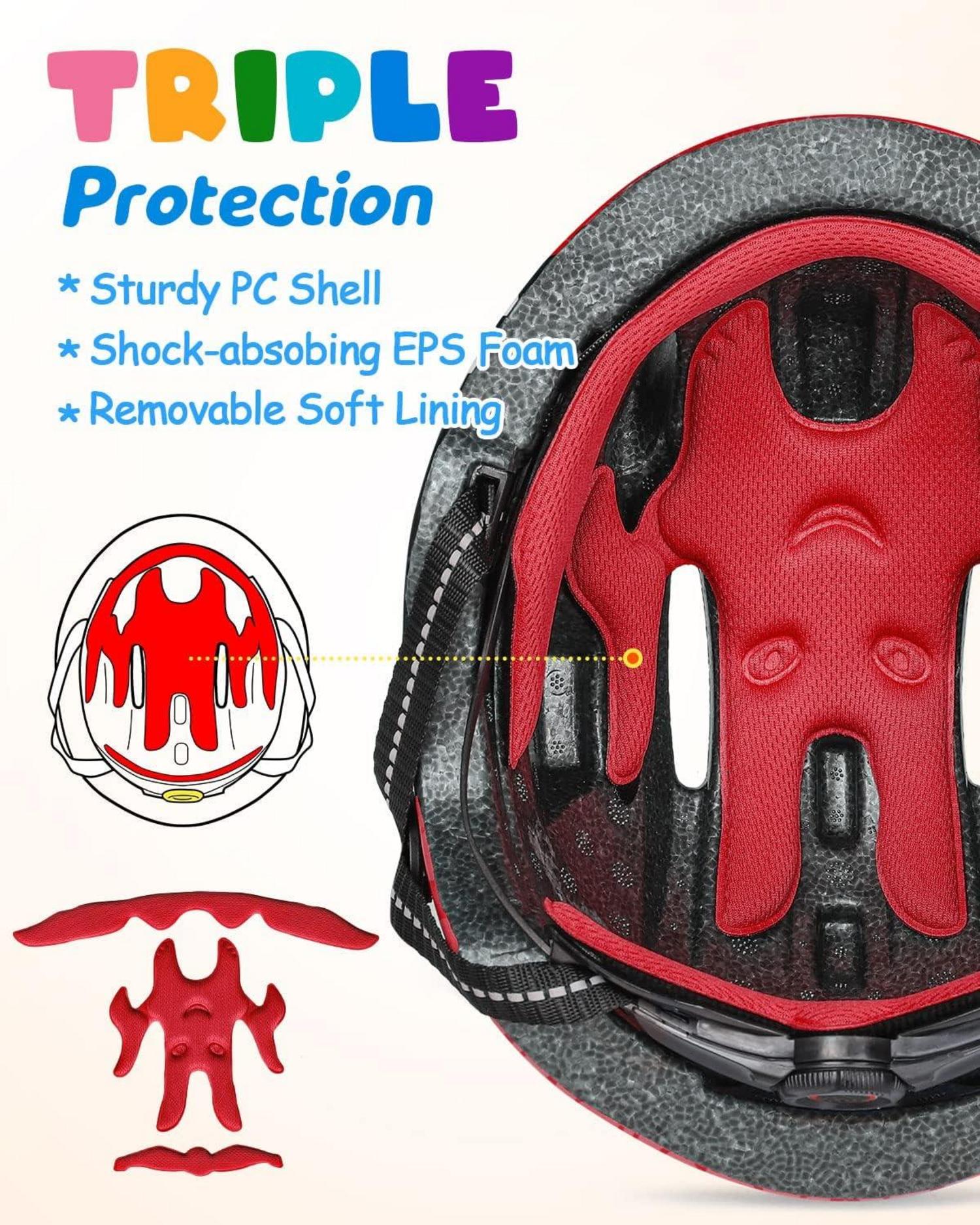 Kinder Fahrradhelm Niedliches 3D Cartoon Design Verstellbare