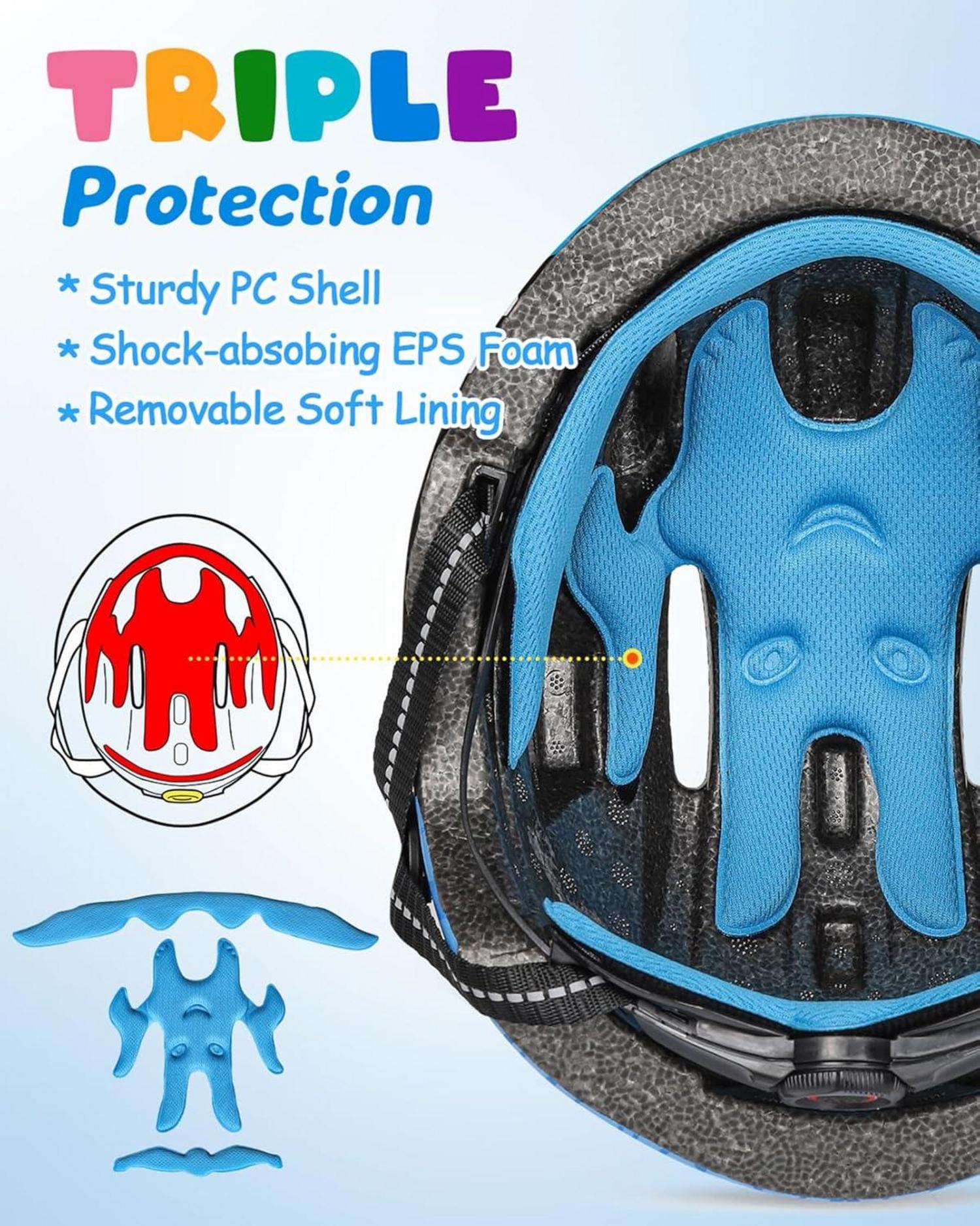 Fahrradhelm Kinder Cartoon 3D Design Skateboard Rollschuh