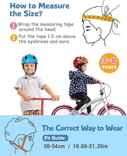 Fahrradhelm Kinder Cartoon 3D Design Skateboard Rollschuh Verstellbare