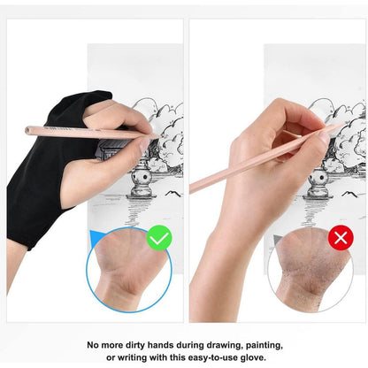 Drawing Glove 2er Pack Medium Artist Handschuh Grafiktablett