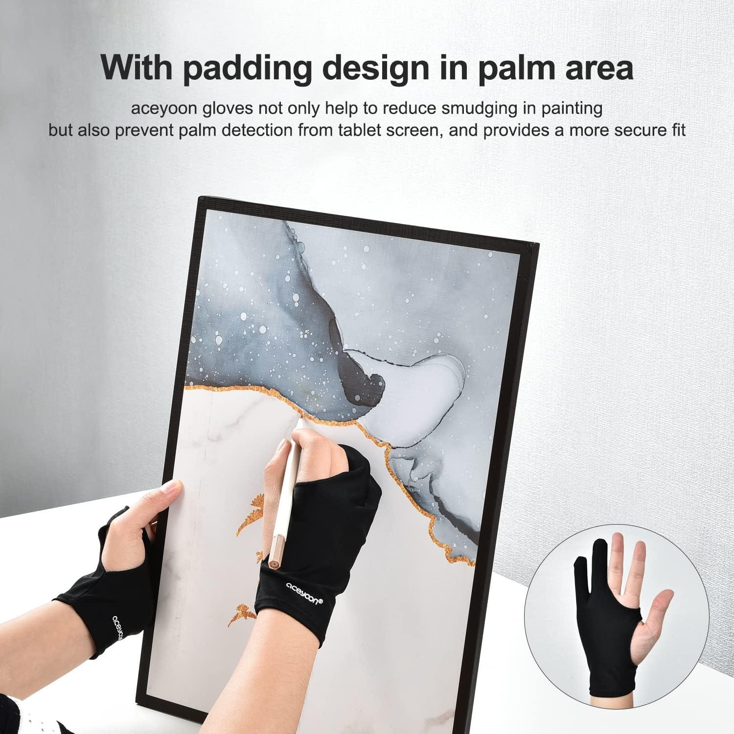 Drawing Glove 2er Pack für Grafiktablett 20.5x8cm Medium