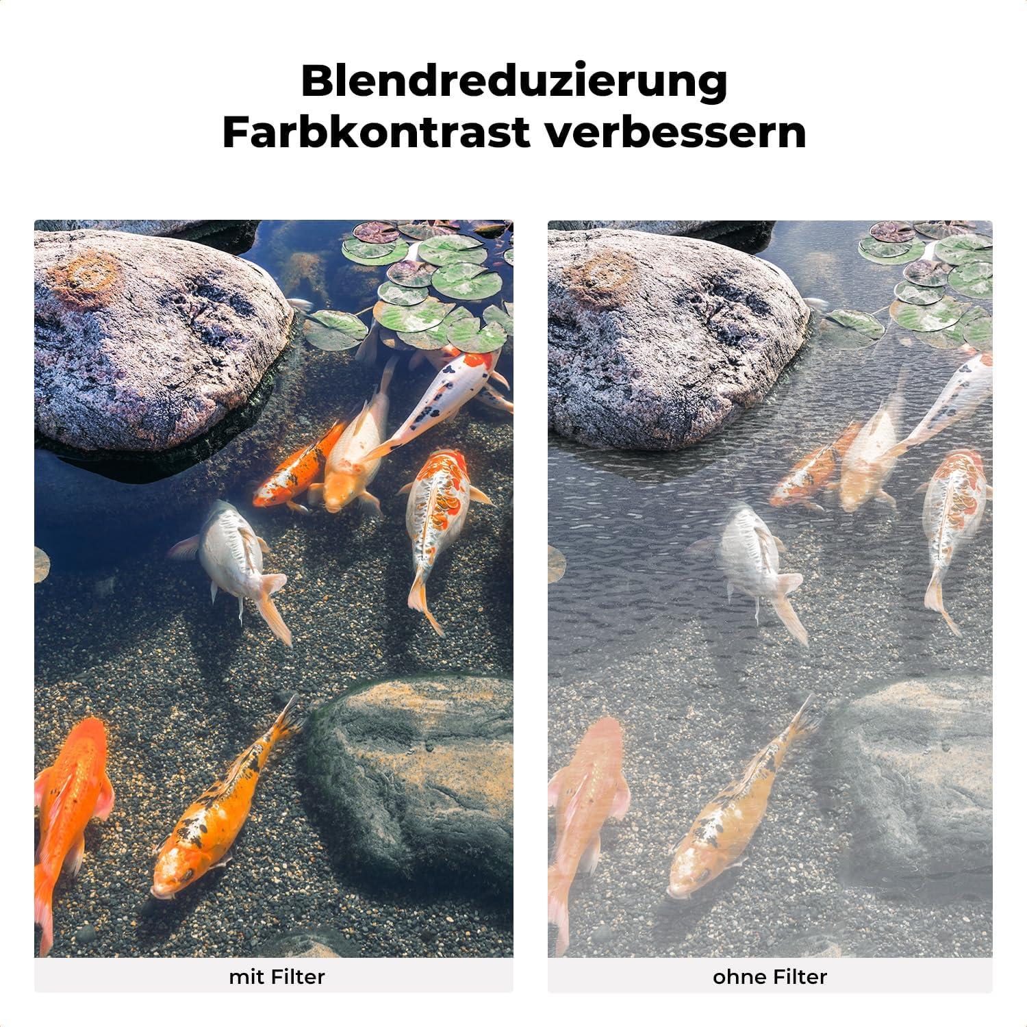 82mm Slim Zirkularer Polfilter CPL AGC Glas Aluminiumrahmen