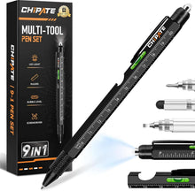Chipate 9-IN-1 Multifunktions Kugelschreiber Schwarz