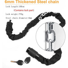 Fahrradschloss Hohe Sicherheit mit Schlüssel 100cm Länge E