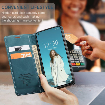 Xiaomi 11 Lite 5G NE/Mi 11 Lite 4G/5G Hülle Premium Leder Flip Case Blaugrün