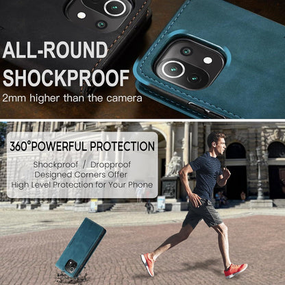 Handyhülle Xiaomi Mi 11 Lite 5G/4G/5G NE Blaugrün Leder Flip Case