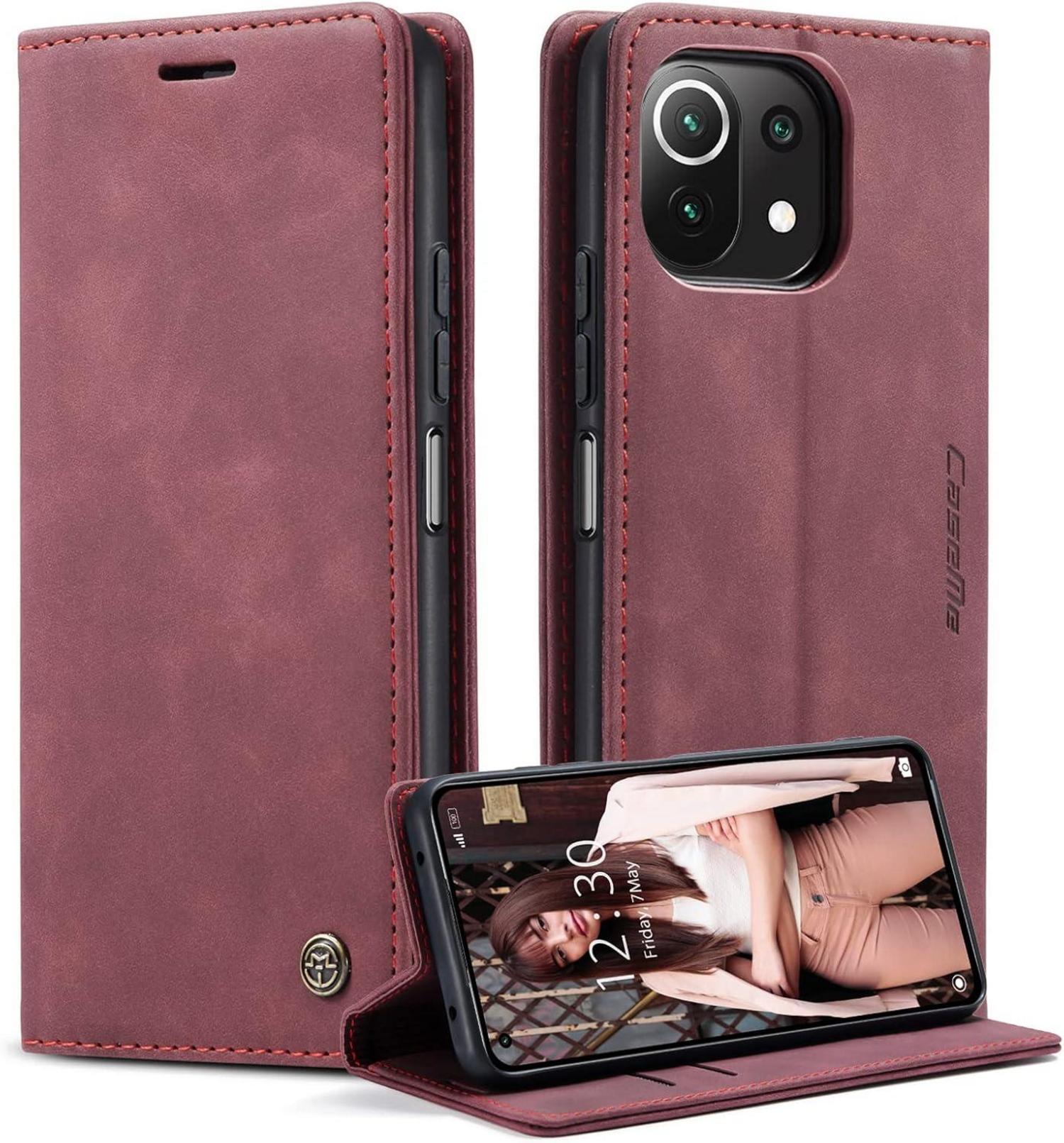 CaseMe Xiaomi 11 Lite 5G NE/ Mi 11 Lite 4G/5G Hülle Leder Flip Case