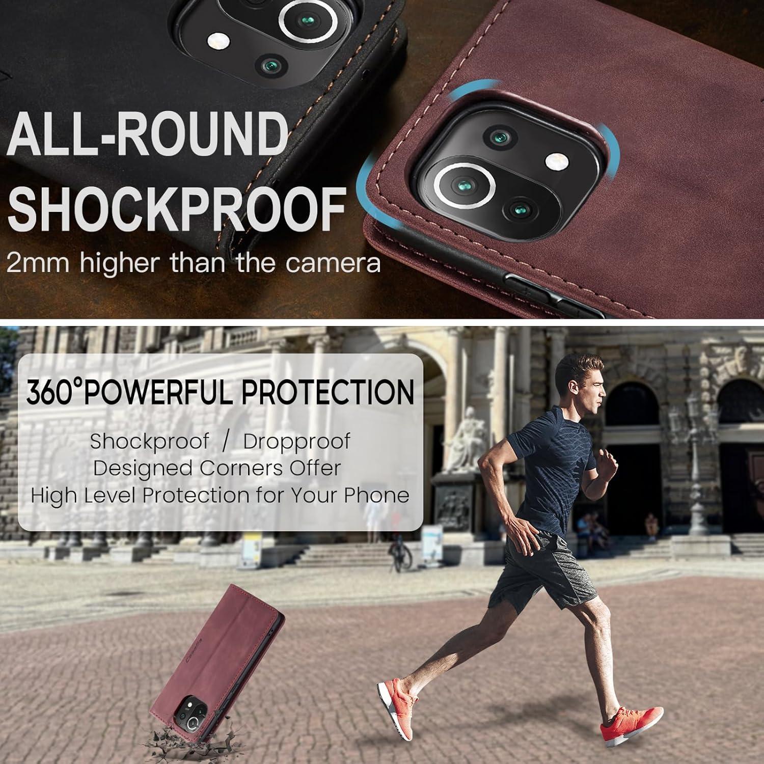 Handyhülle Xiaomi 11 Lite 5G NE 4G/5G Leder Flip Case 360° Schutz