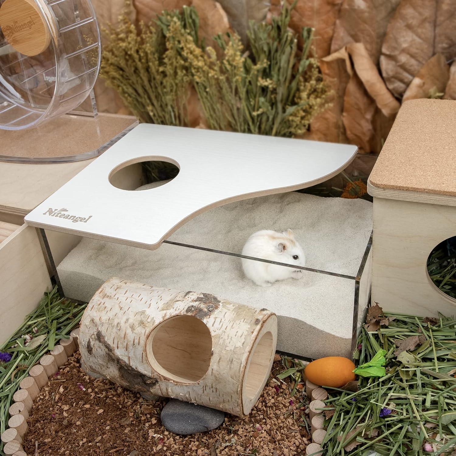 Trainingssand Hamstersandbad für syrische Zwerghamster Rennmäuse 2x1,4x2