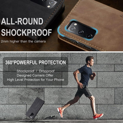 CaseMe Handyhülle Samsung Galaxy S20 FE 5G/4G Schwarz Magnet
