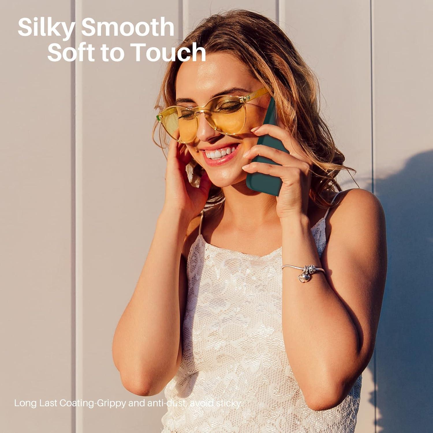 Premium Silikon Case iPhone 13 Mini 5,4 Olivgrün Schutz Hülle