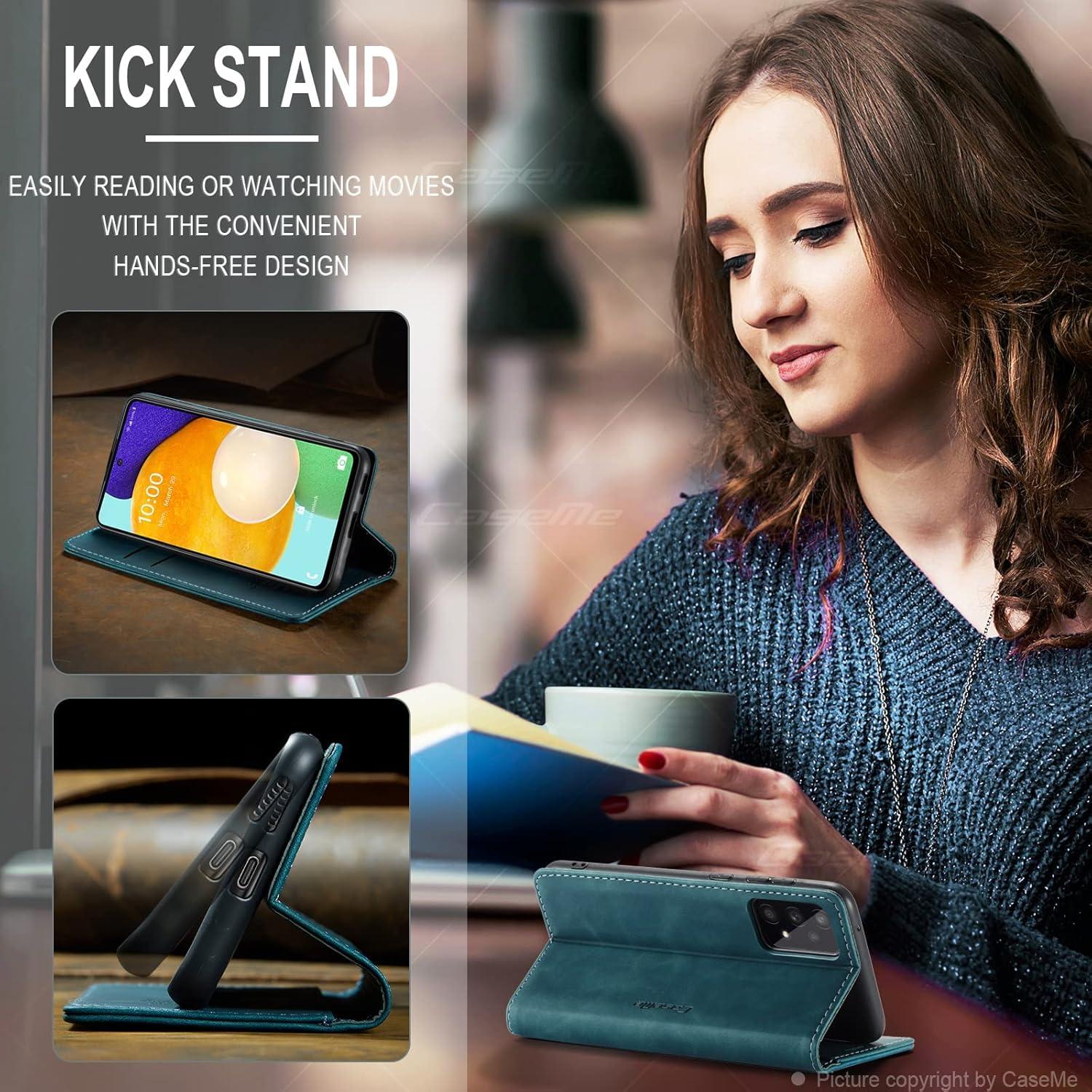 Hülle für Samsung Galaxy A53 5G Premium Leder Magnet Standfunktion