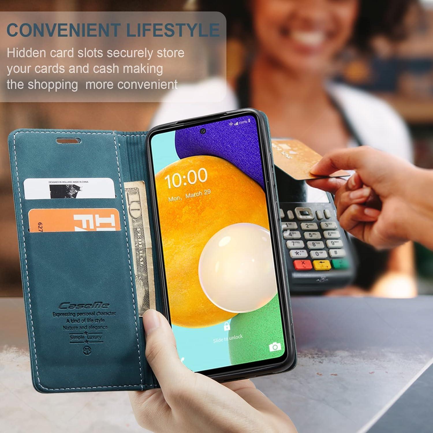 Samsung Galaxy A53 5G CaseMe Handyhülle Leder Schutzhülle mit Kartenfach