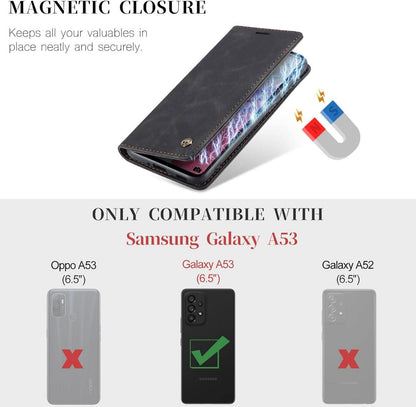 Samsung Galaxy A53 5G CaseMe Leder Klapphülle Magnet Tasche