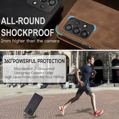 Handyhülle Samsung Galaxy A53 5G Premium Leder Klappbar Flip Case