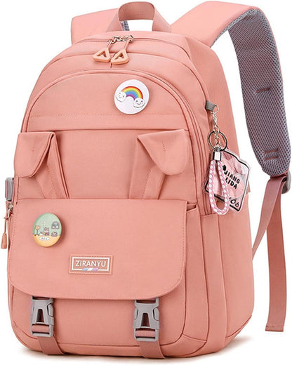 Modischer Rucksack mit Laptopfach 15,6 Zoll - Rosa