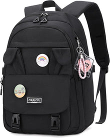 Rucksack Damen Schulrucksack Mädchen Teenager Laptop 15,6 Zoll