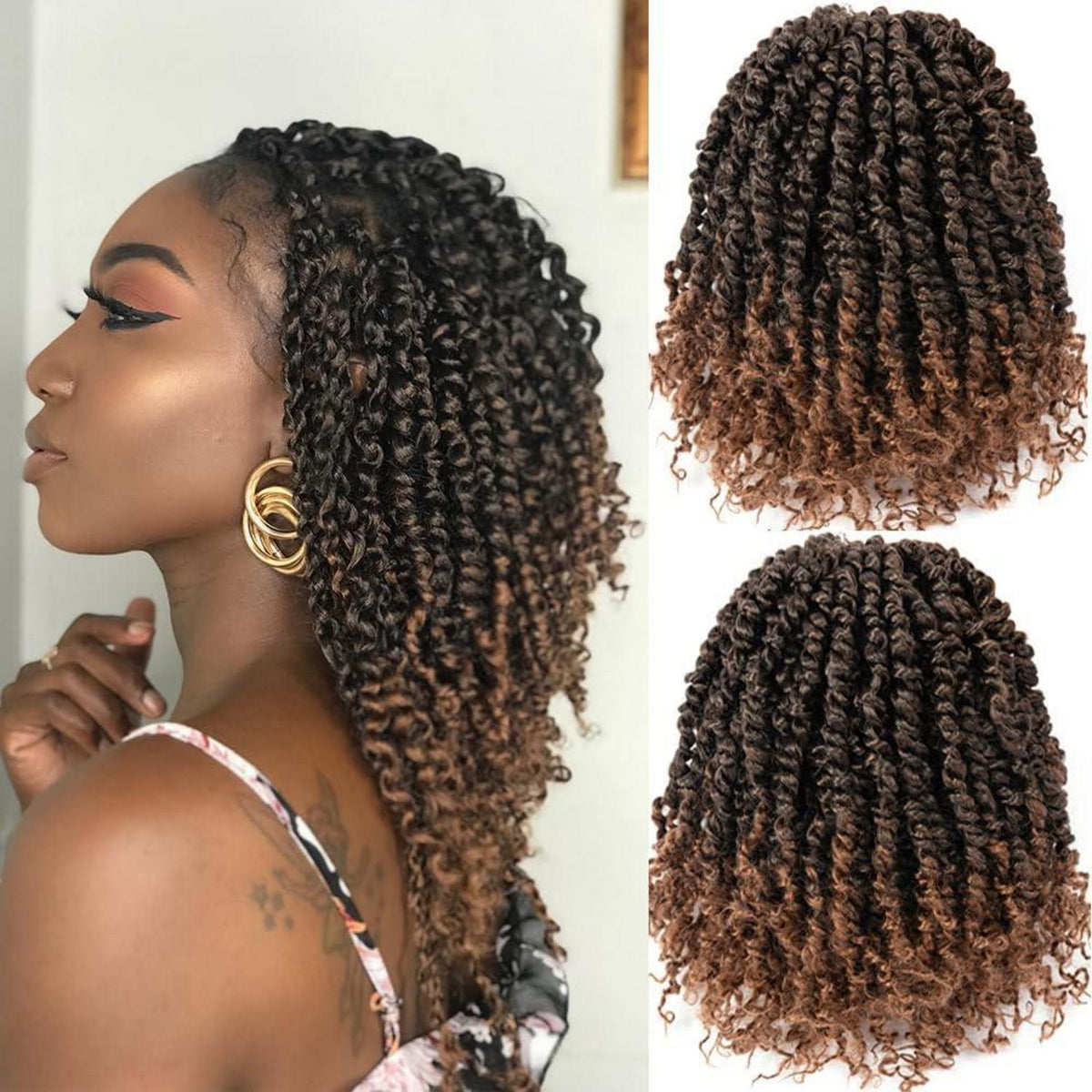 Passion Twist Häkelhaar 1B/30 – 2er Pack (10 Zoll)