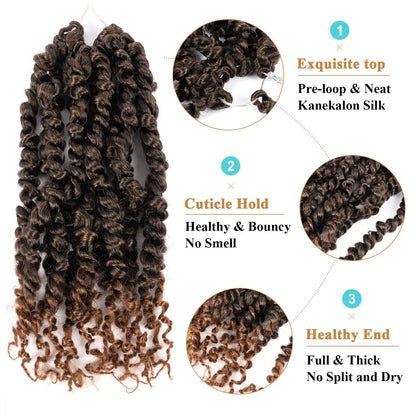 Passion Twist Häkelhaar 1B/30 – 2er Pack (10 Zoll)