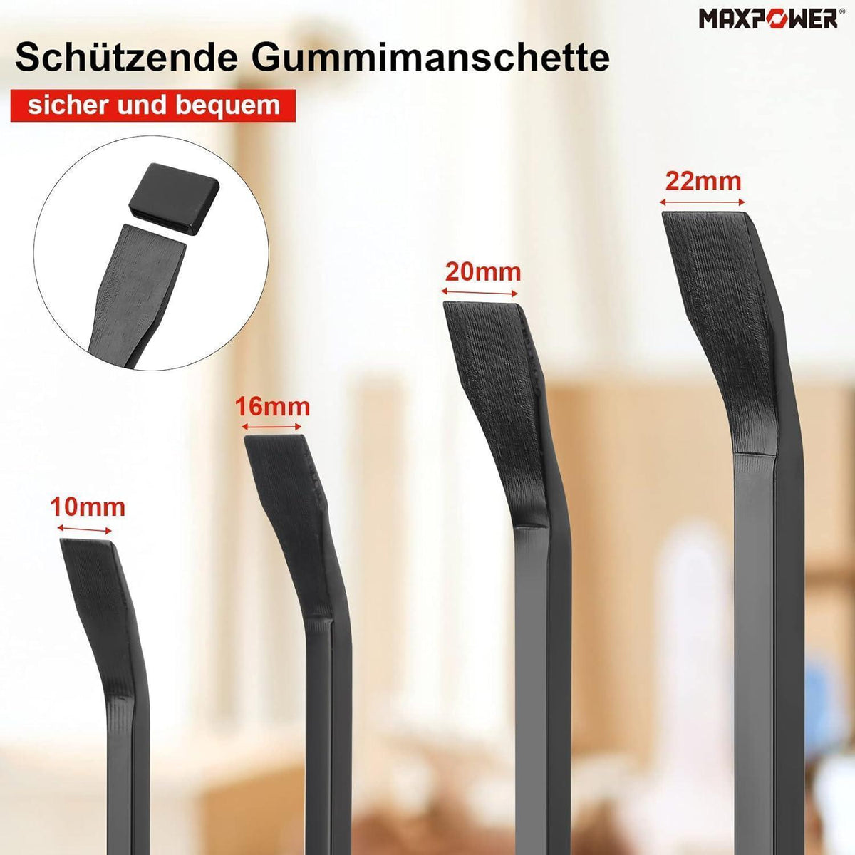 Stemmhebel-Satz 4-tlg mit Softgriff und Schlagköpfen, 200-600mm