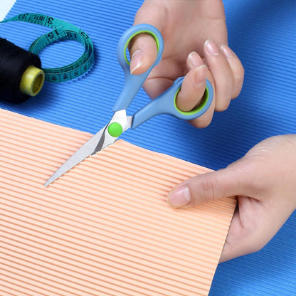 CCR Edelstahl Scheren Set 5-teilig Soft-Grip Blau Schneiden Nähen Basteln