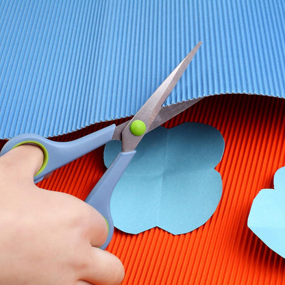 CCR Edelstahl Scheren Set 5-teilig Soft-Grip Blau Schneiden Nähen Basteln