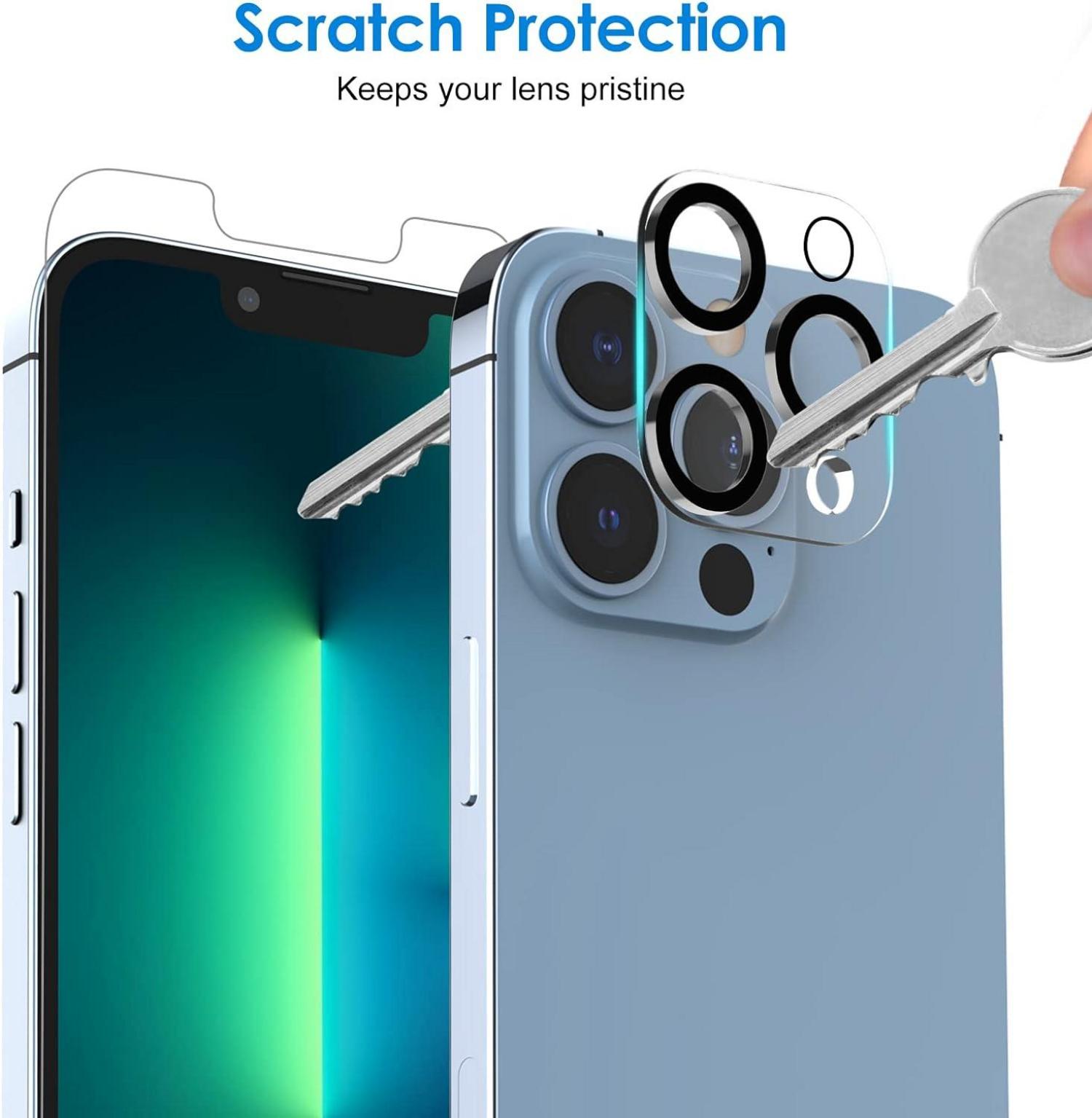 Displayschutzfolie iPhone 13 Pro Max 6,7 Zoll Kameraschutz Panzerglas 2 Stk
