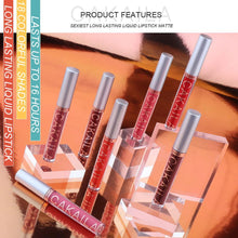 6er Set Matt Lipgloss Nudetöne Wasserfest langlebig