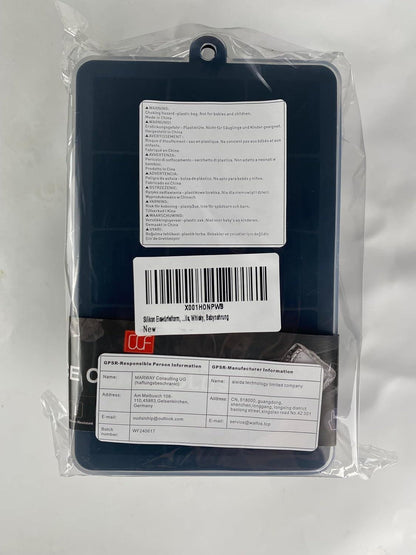 Walfos® Silikon Eiswürfelform 3er-Pack mit Deckel BPA-frei Cocktails