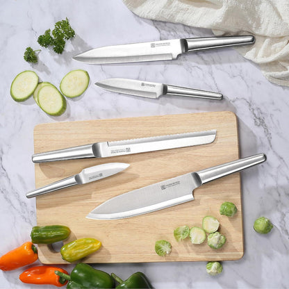 PAUDIN 5-teiliges Küchenmesserset aus Edelstahl in Geschenkbox