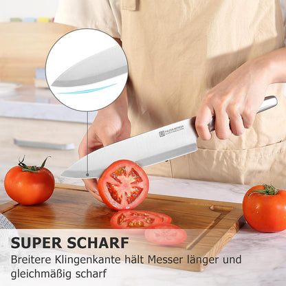 Hochwertiges 5-teiliges Küchenmesser Set Edelstahl Koch Brot Fleisch Allzweck