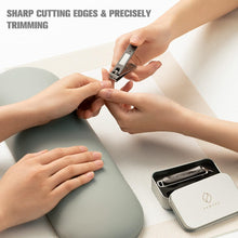 Edelstahl Nagelknipser Set für Fuß- und Fingernägel, taupe