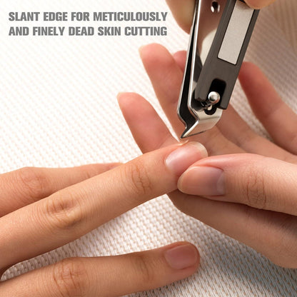 FERYES Nagelknipser Set Edelstahl Fußnägel Fingernägel taupe