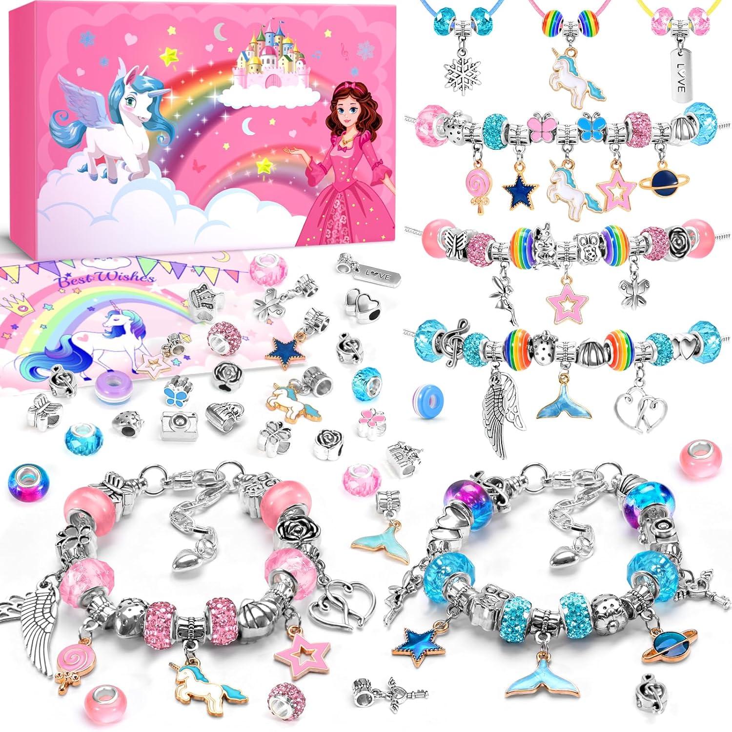 Einhorn Armband Bastelset Mädchen 6-12 Jahre Weihnachtsgeschenk