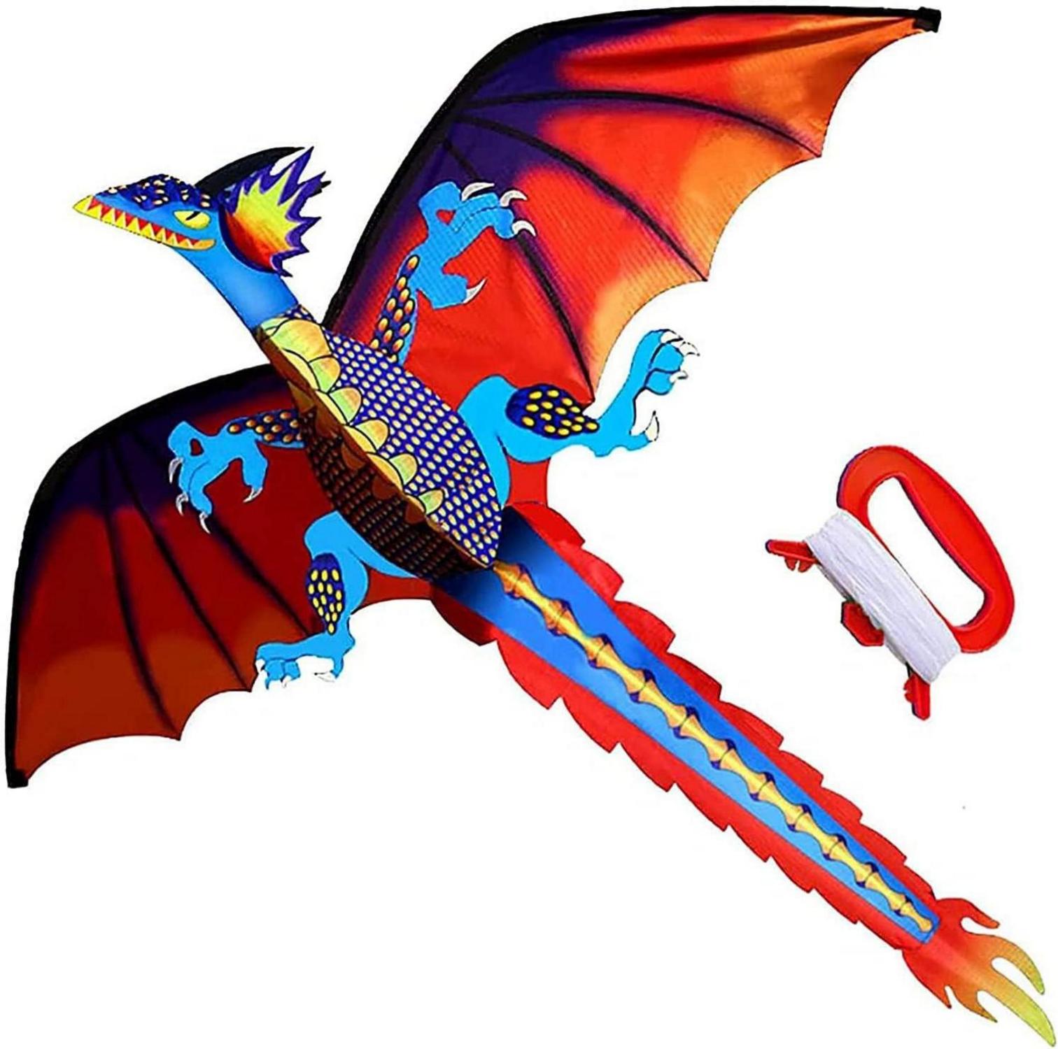 Drachen Flugdrachen Klassischer für Kinder 55 Zoll x 62 Zoll