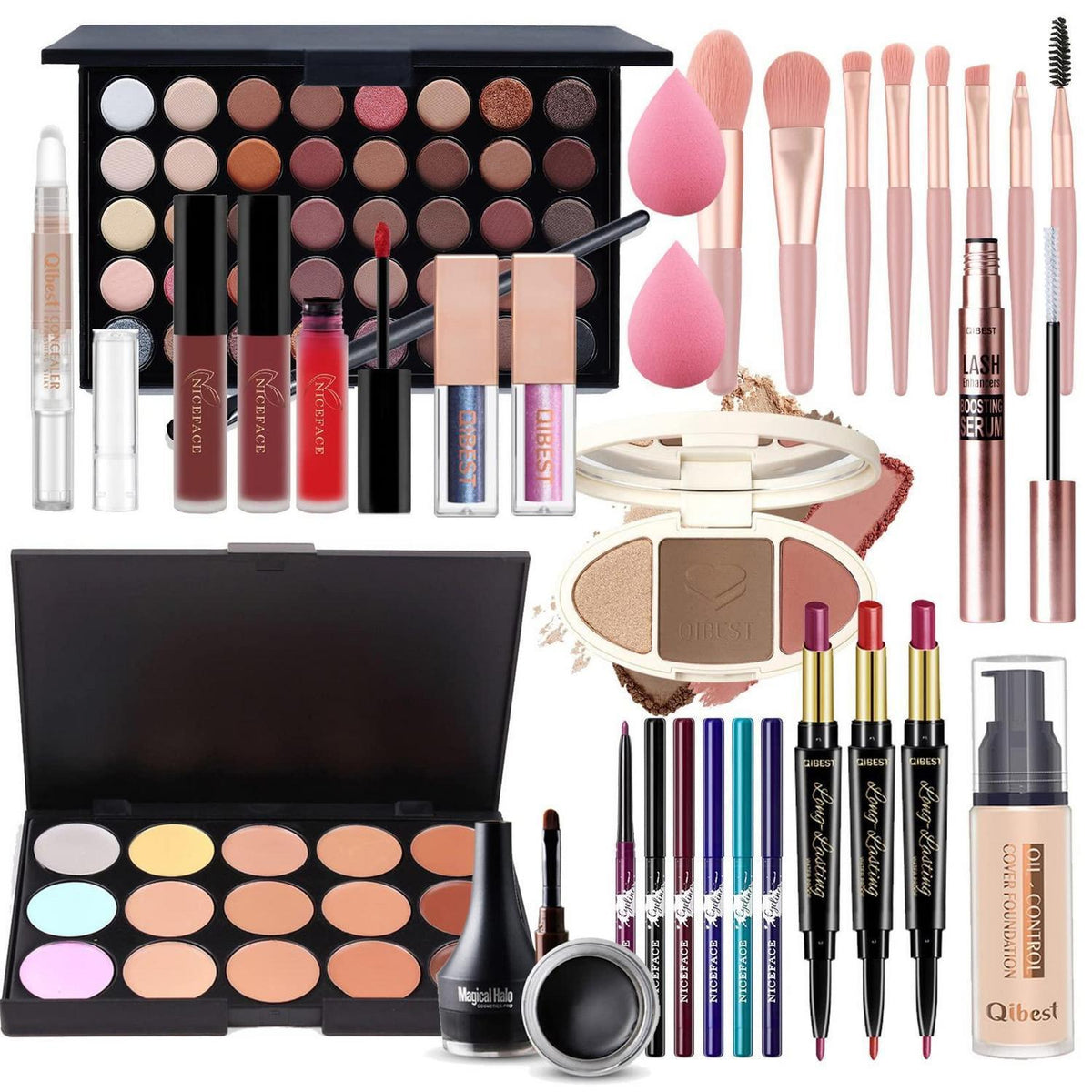 Professionelles Make-up Set 32tlg. – Kosmetik Geschenkset für Frauen