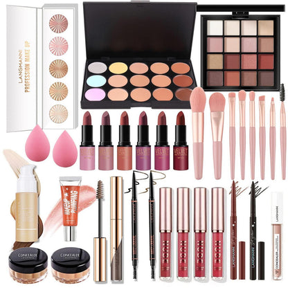 Professionelles Make-up Set 33tlg. mit Kosmetiktasche