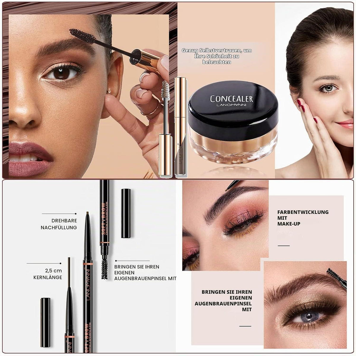 Professionelles Make-up Set 33tlg. mit Kosmetiktasche
