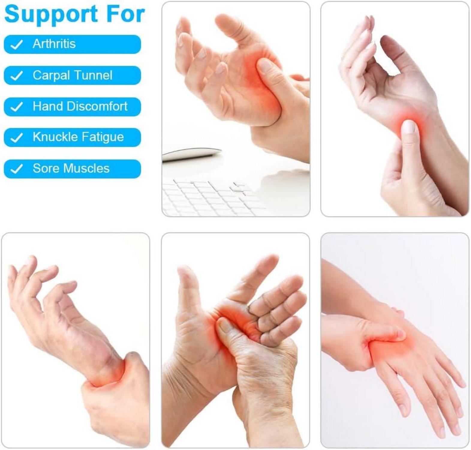 Kupfer Arthritis Kompressionshandschuhe Fingerlos Schmerzlinderung