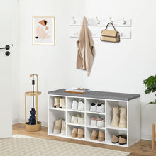 HOOBRO Schuhbank mit 10 Fächern und
