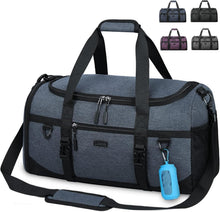 Sporttasche 55L Wasserdicht mit Schuhfach Nassfach Blau