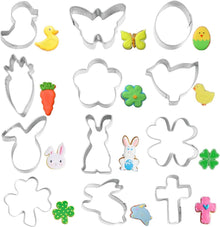 Mini Easter Cookie Cutter Set Stainless Steel Biscuit Set Baking