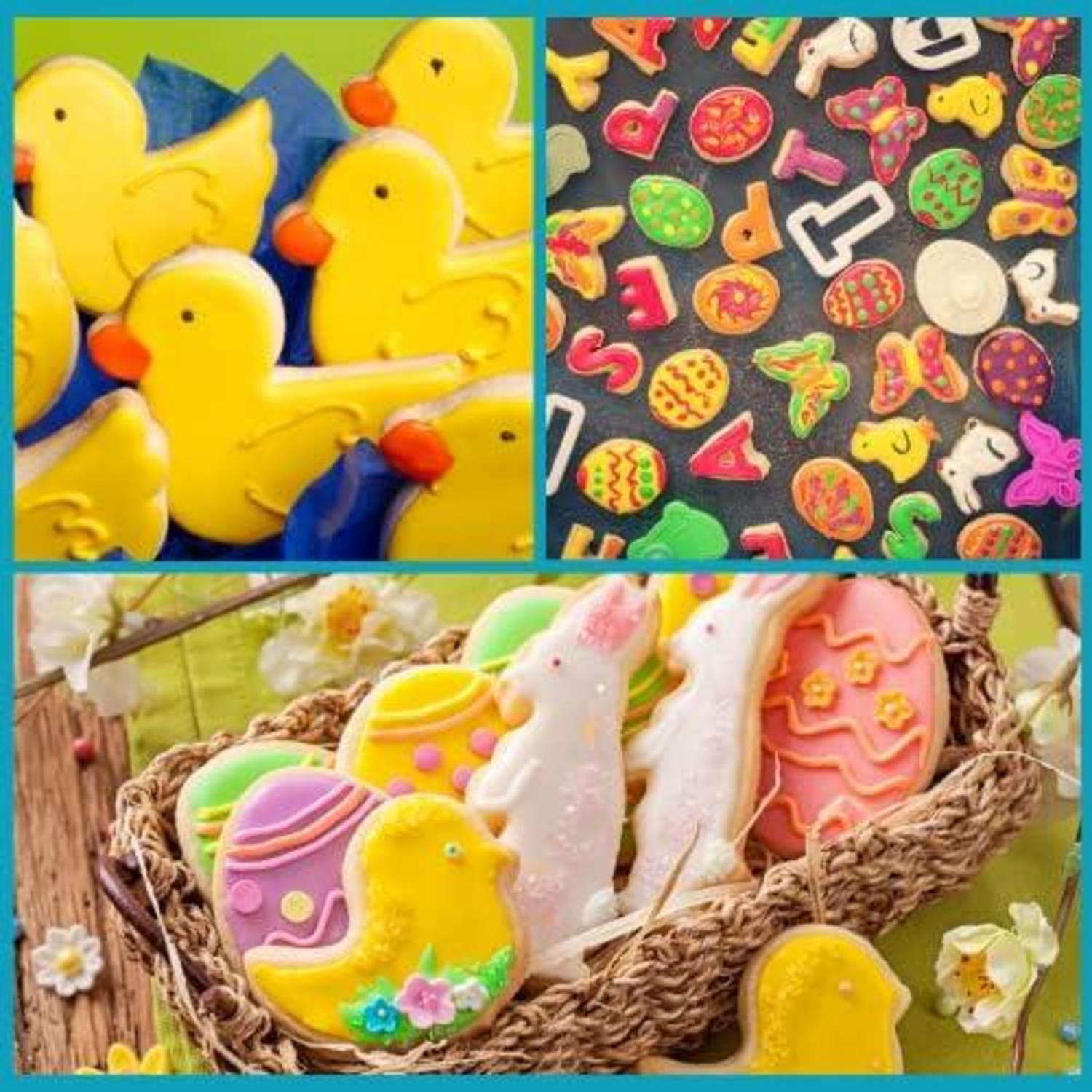 Easter Cookie Cutter Set - Stainless Steel Biscuit Baking Tool Kit