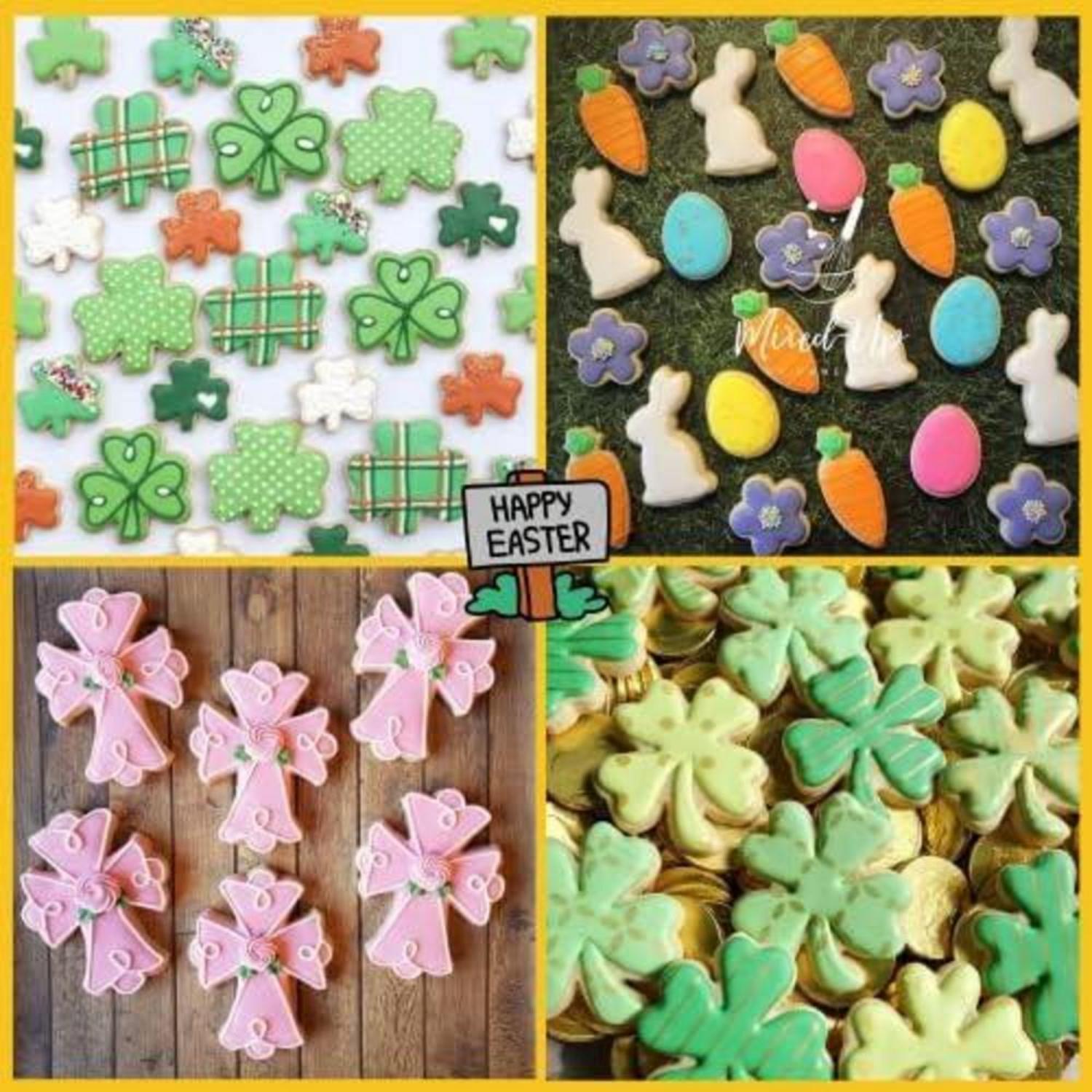 Easter Cookie Cutter Set - Stainless Steel Biscuit Baking Tool Kit