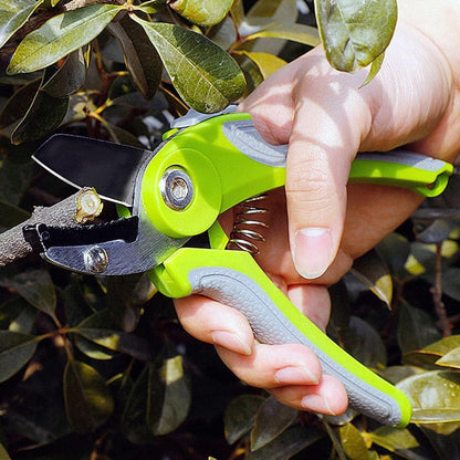 AIRAJ Gartenschere Set Bypass Amboss rostfrei 2 Stück