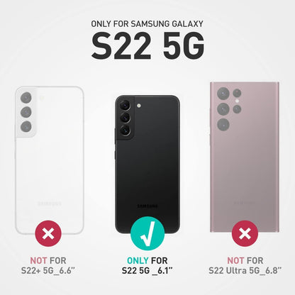 Robuste Outdoor Hülle für Samsung Galaxy S22 5G mit Gürtelclip Rot