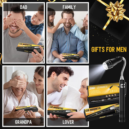 Teleskopmagnet Werkzeug mit LED für Männer, Geschenke für Papa
