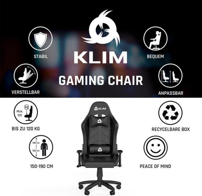 Gaming Chair 2024 Rücken- und Kopfstütze Ergonomischer Computerstuhl